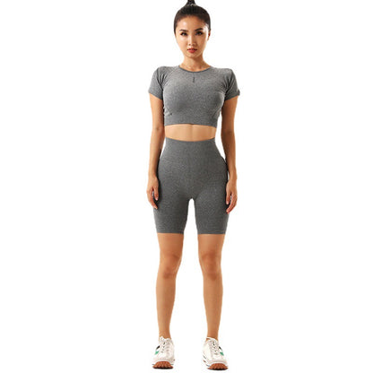 SWEAT WICKING YOGA SHORT & TOP SUIT