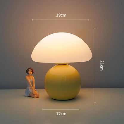 Cream Mushroom Decorative Table Lamp