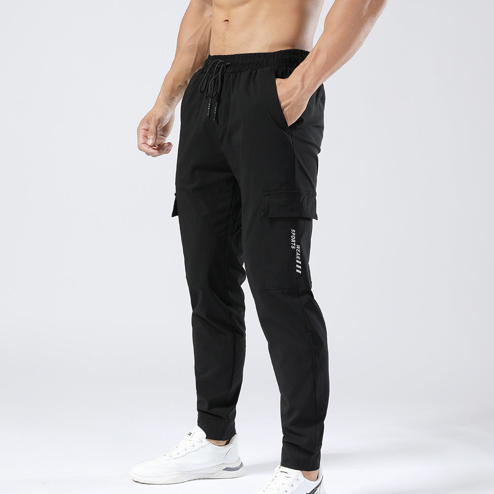 Plus Size Cropped Wear-resistant Breathable Men's Casual Pants