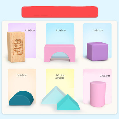 Macaron Large Particle Building Blocks Children's Early Educational Toys