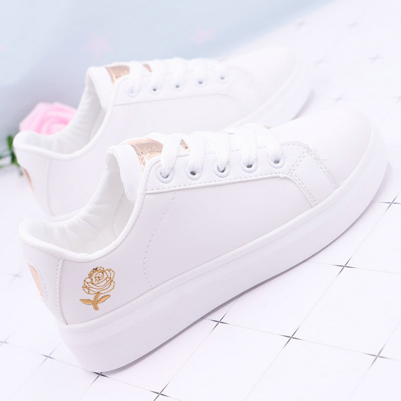Women White Rose Shoes