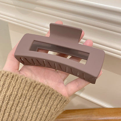 Women's Simple And Versatile Solid Color Hair Claw