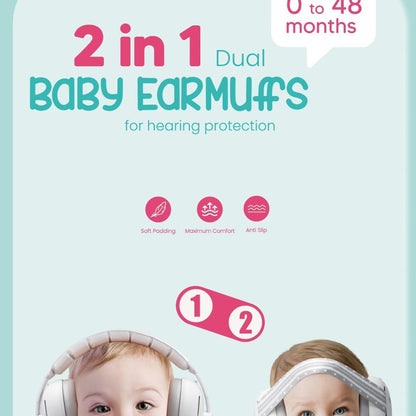 Baby Earmuffs Dual-purpose Head-mounted Noise Sleep Protection