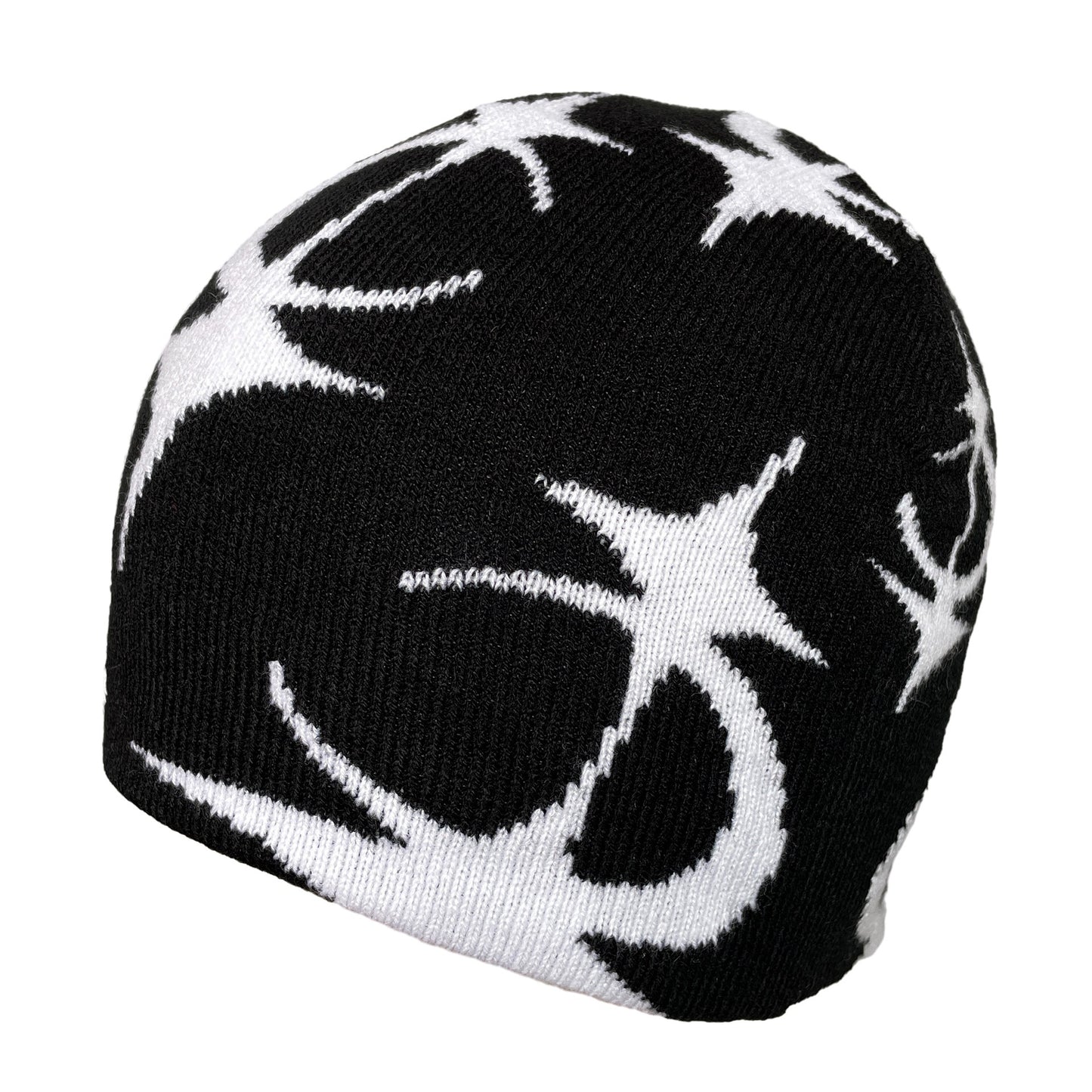 Five Pointed Star Jacquard Knitted Beanie