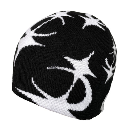 Five Pointed Star Jacquard Knitted Beanie