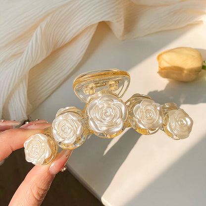 Rose Flower Style Hair Claw