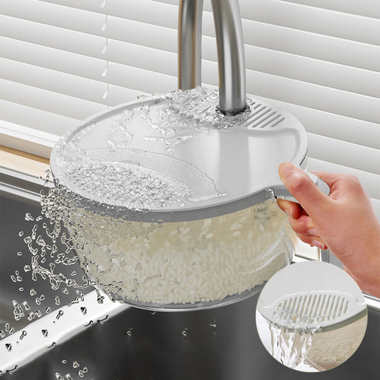 Multifunctional Drainage Basin For Domestic Kitchen Rice Fruit Washing
