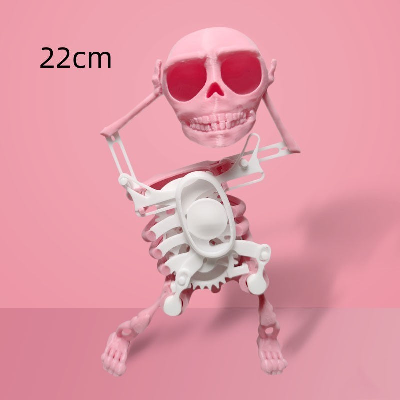3D Model Mini Skull Customized Funny Dancing Style Lucky Toy