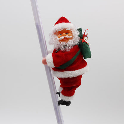 Electric Santa Claus Climbing Ladder & Rope