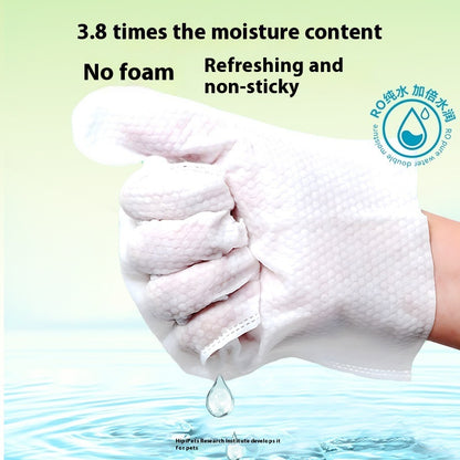 Pet Disposable Cleaning Gloves Wipes