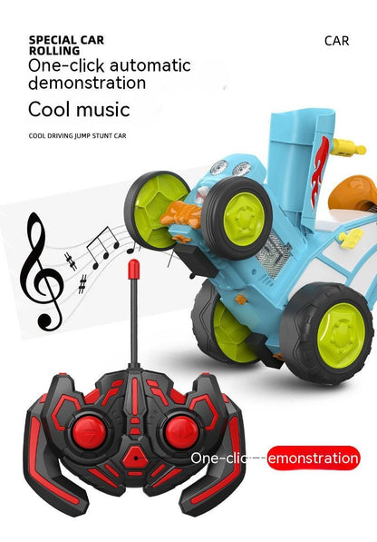 Remote Control Stunt Crazy Mad Tractor Dancing Sound And Light Swing Cool Quirky Toy