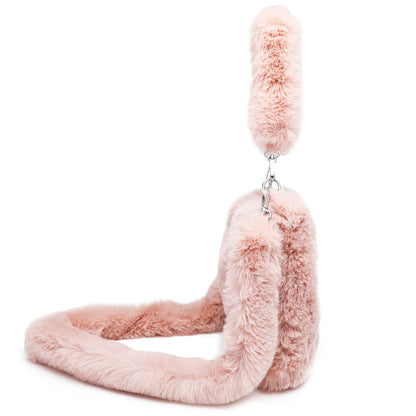 Women Fluffy Shoulder Bag Top-handle Bag