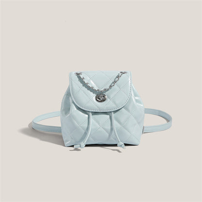 Special-interest Design Backpack Women's Rhombus Plaid