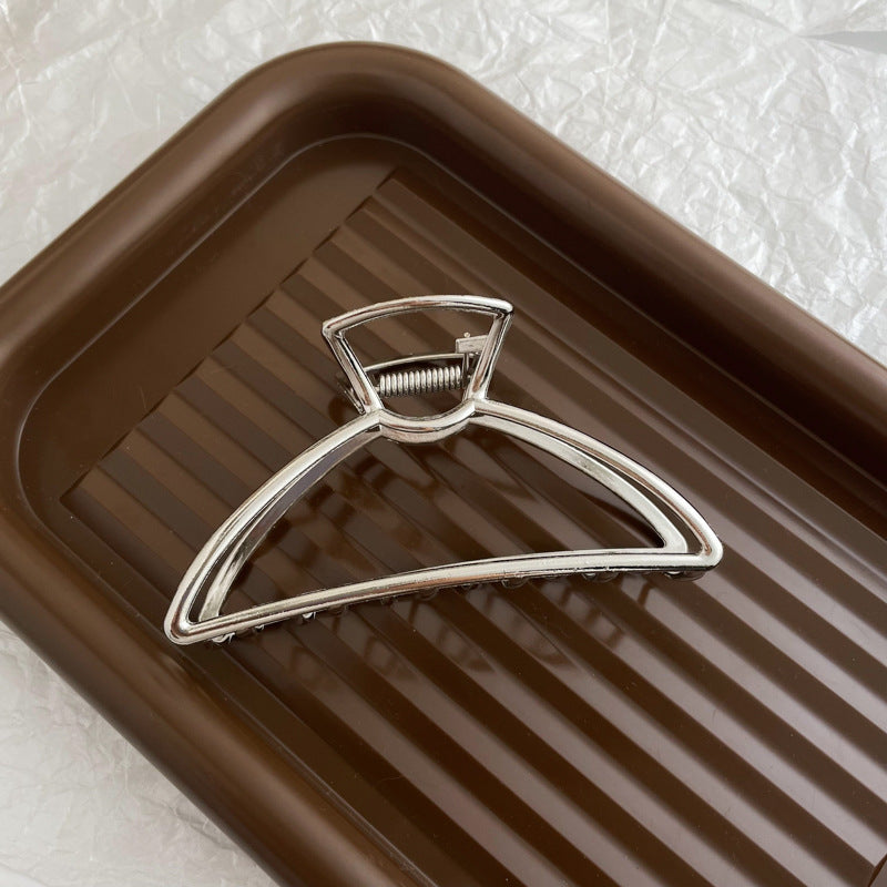 Silver Metal Barrettes Updo Hair Claw