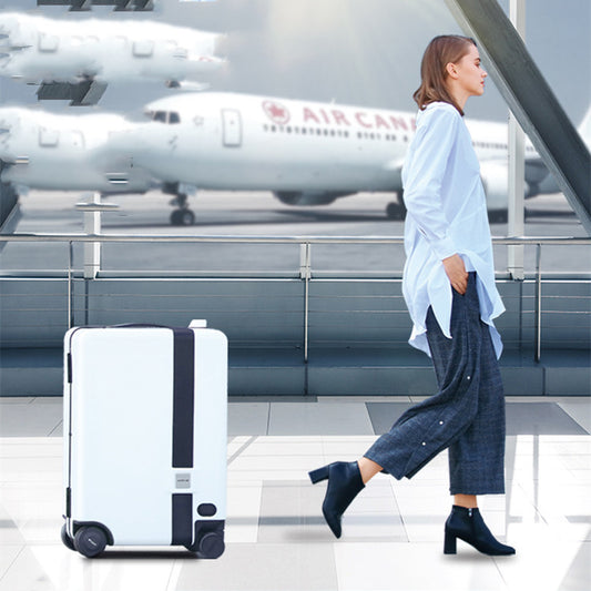 Intelligent Electric Luggage Automatically Follows You at Airport