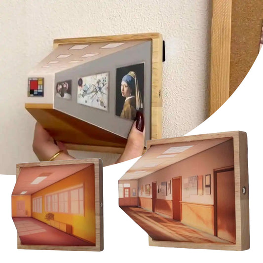 3Dイリュージョンナイトライトギャラリーベッドサイドピクチャースタイルサンシャイン描画をシミュレート