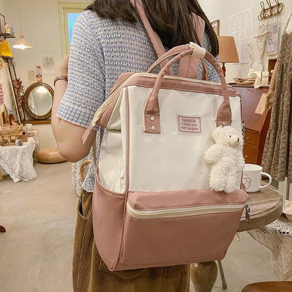 Large Capacity 15.6 Inch Simple School Backpak