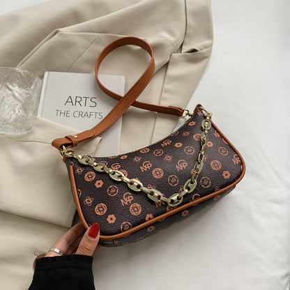 Contracted Small Bag Female Autumn Tide Pearl Chain