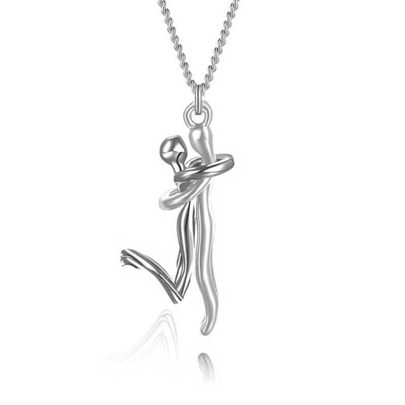 Love Hug Clavicle Chain Pendant Necklace