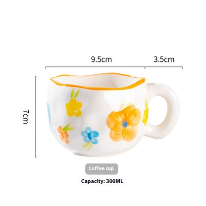 Cute Girl Heart Creative Hand-pinched Coffee Cup