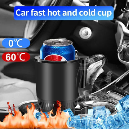 2 In1 Car Heating & Cooling 12V Smart Car Cup Holder Digital Temperature Display