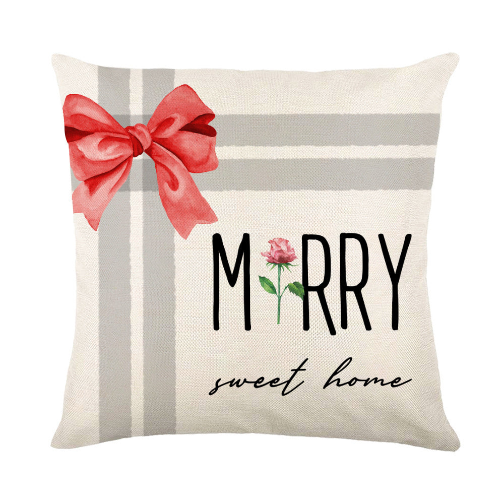 Christmas Decorations sofa Square Throw Pillow Cushion Cover