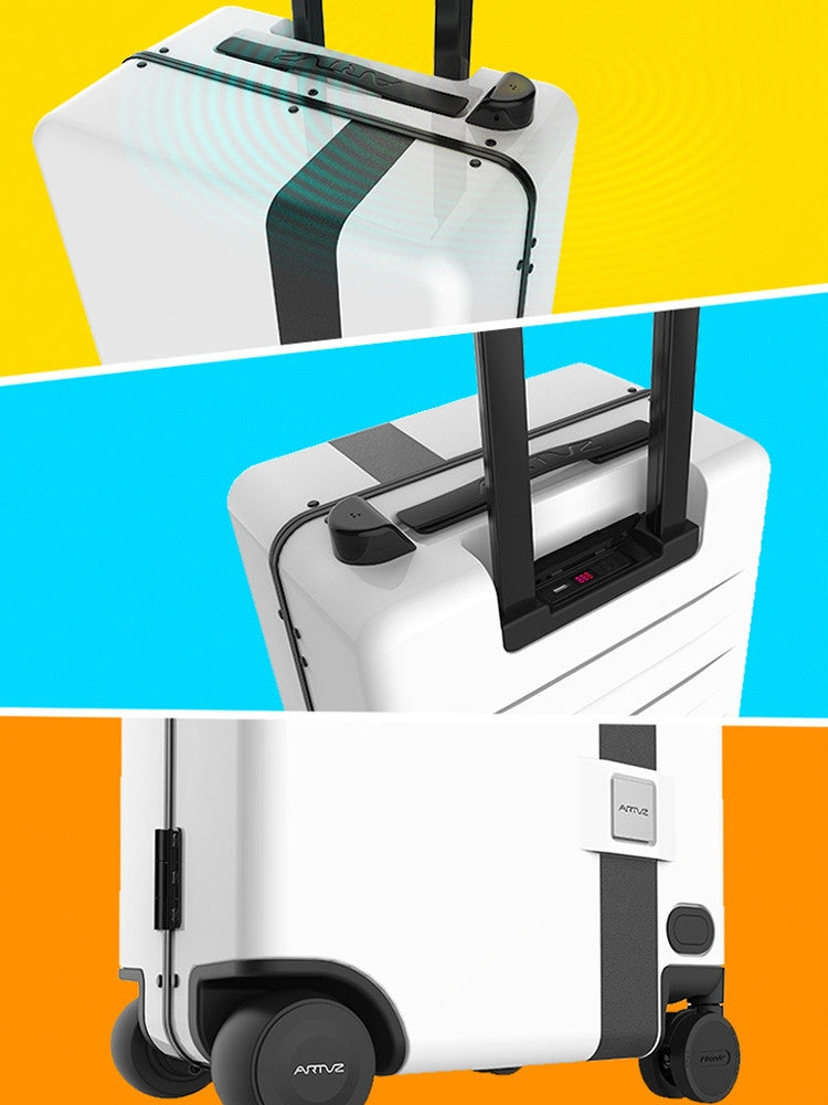 Intelligent Electric Luggage Automatically Follows You at Airport
