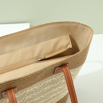 South Korea Vacation Style Raffia Woven Bag