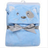 Baby fleece Cartoon Style bath hooded towel