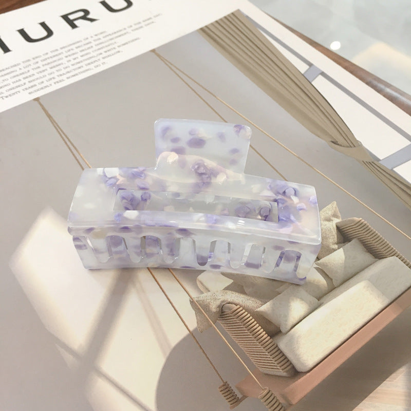 Acrylic Hair Clip  Texture Hair Grab Large Geometric Type