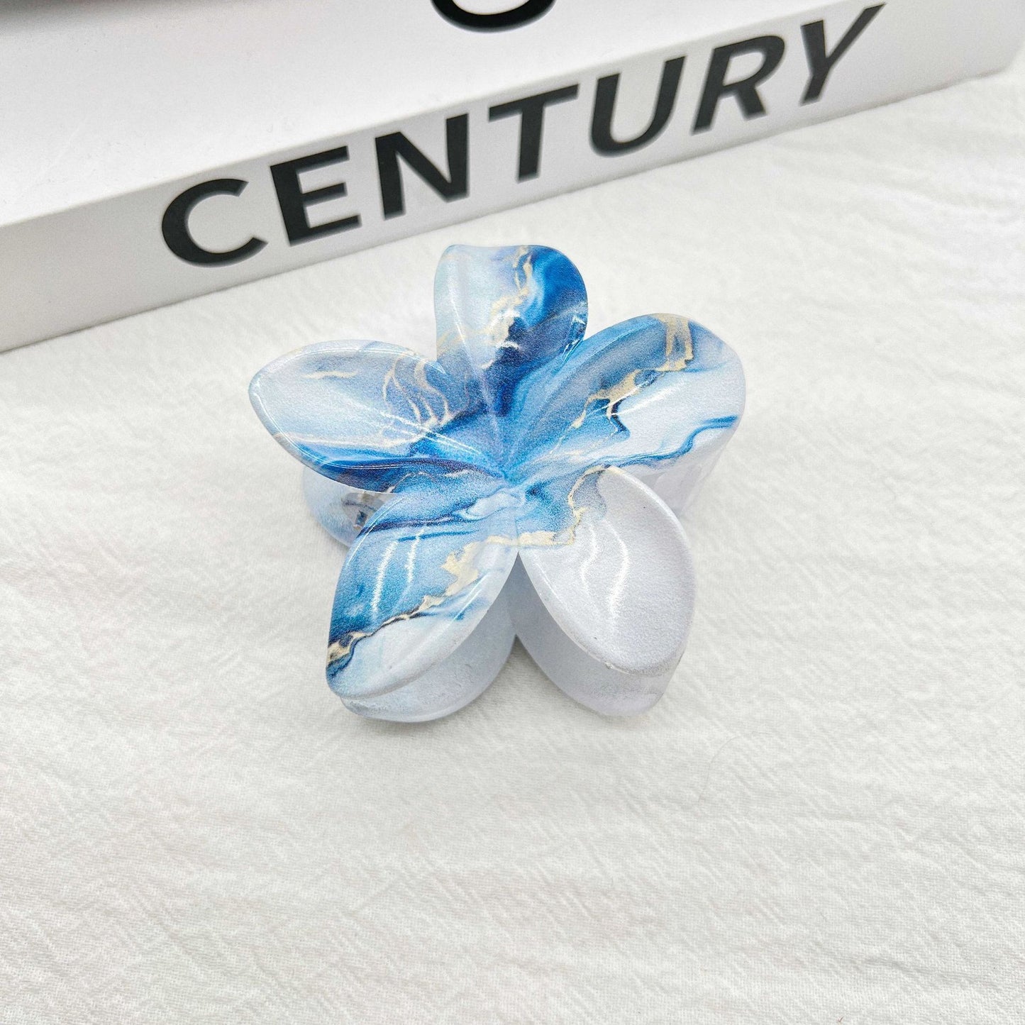 Color Blooming Plumeria Rubra Hair Clip