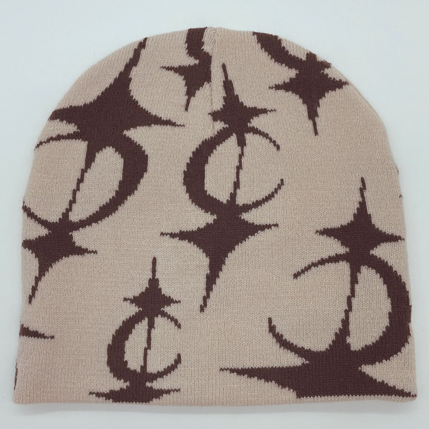 Five Pointed Star Jacquard Knitted Beanie