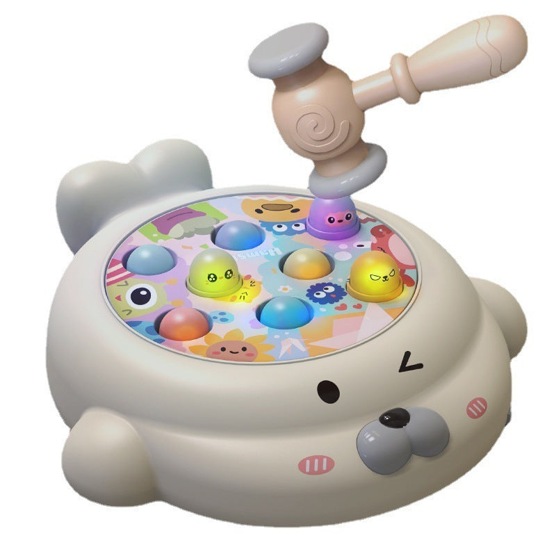 子供用パズルミュージックランプ電気地面マウスおもちゃ