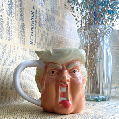 Funny Trump Face Sculpture Mug