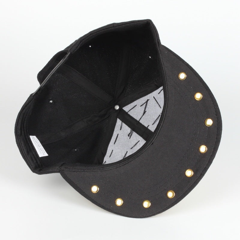 Skull Leopard Head Rivet Baseball Cap