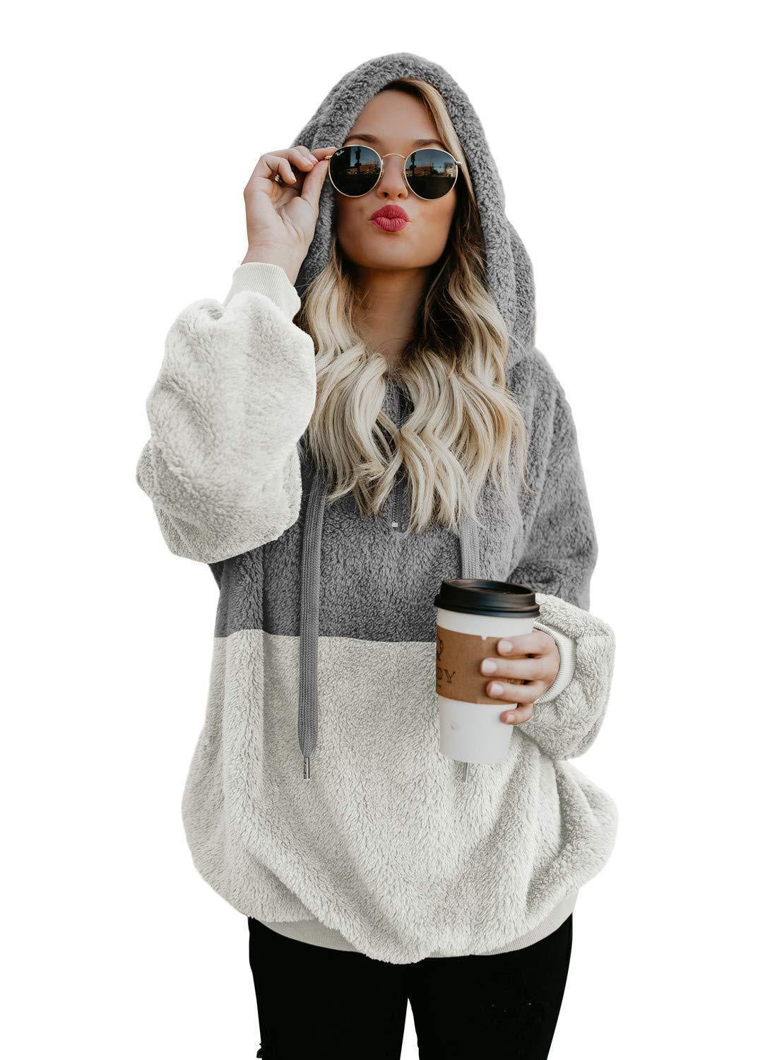 Women Casual Plush Hoodie