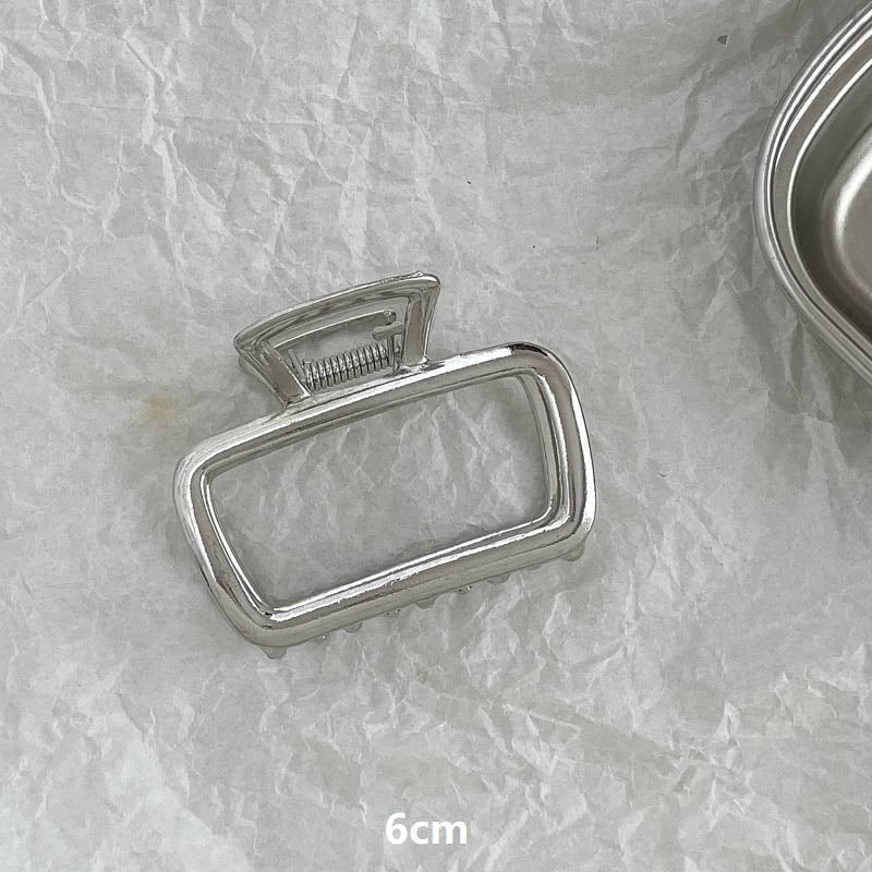 Silver Metal Barrettes Updo Hair Claw