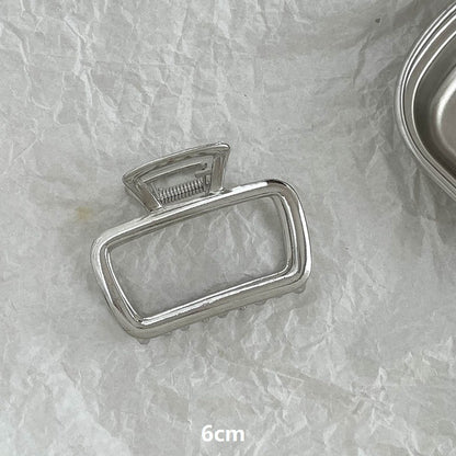 Silver Metal Barrettes Updo Hair Claw