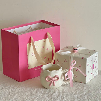 Irregular Cute Cherry Art Gift Ceramic Mug