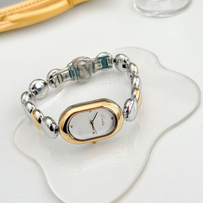 Bracelet Gold Elegant Oval Women's Watch