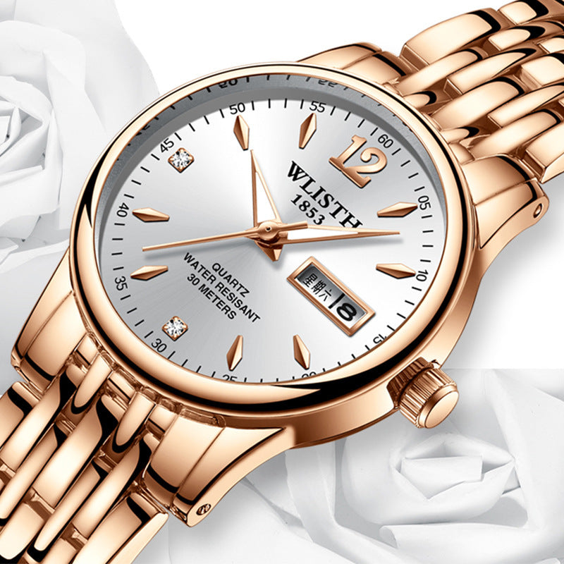 Women Dress Watch Rose