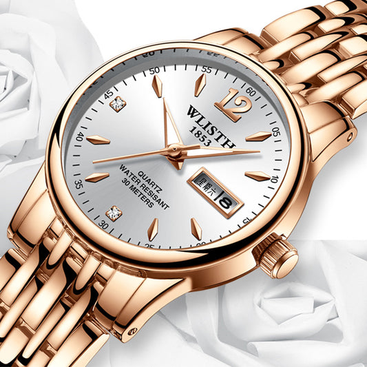 Women Dress Watch Rose