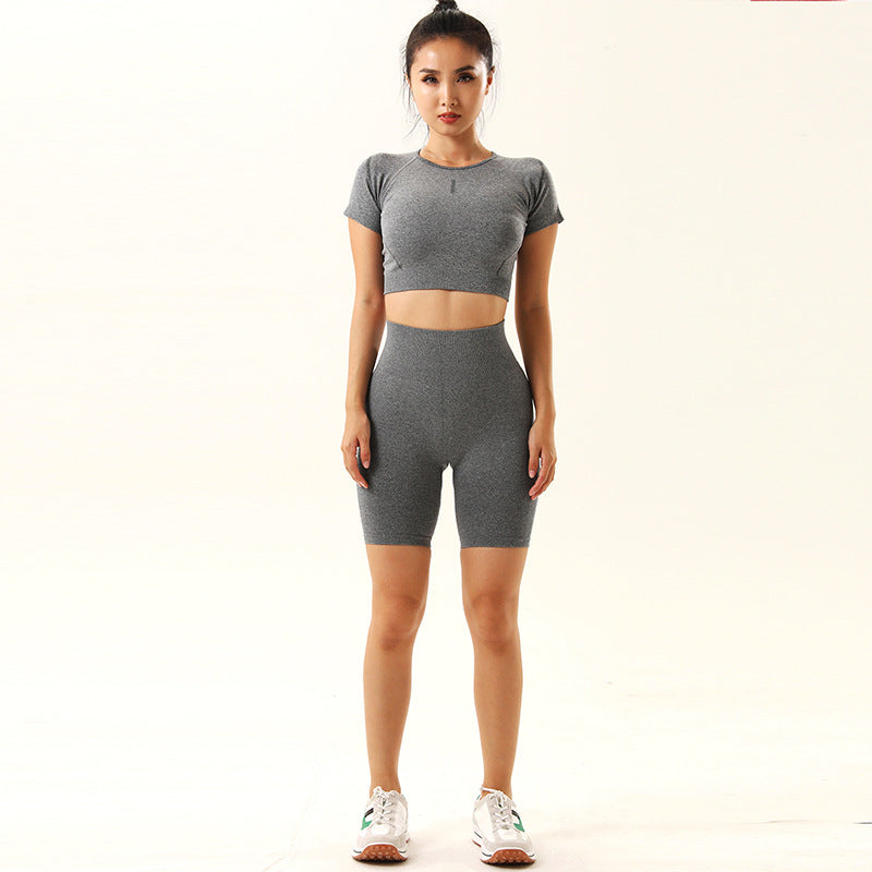 SWEAT WICKING YOGA SHORT & TOP SUIT