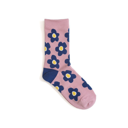 Cute cartoon flower socks cotton