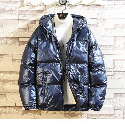 Hooded bright cotton Men Jacket