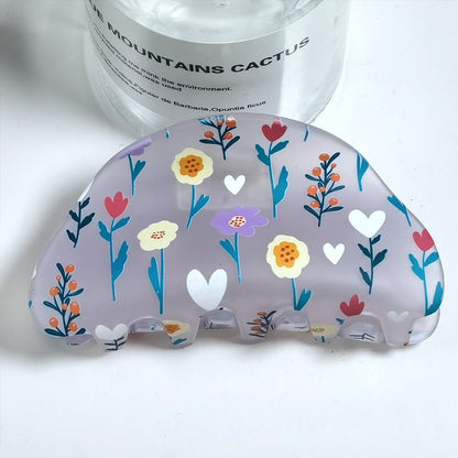 Frosted Hair Clip Flower Fashion
