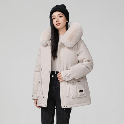 Hooded Padded Cotton Coat Women