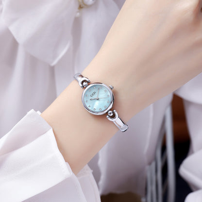 Simple Design Small Exquisite Round Dial Bangle Watch