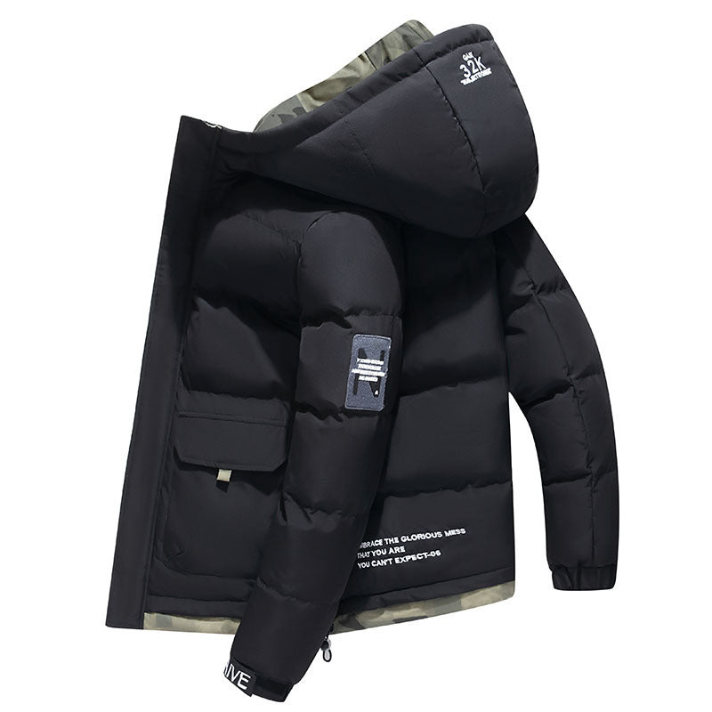 Cotton-padded Men's Simple Jacket