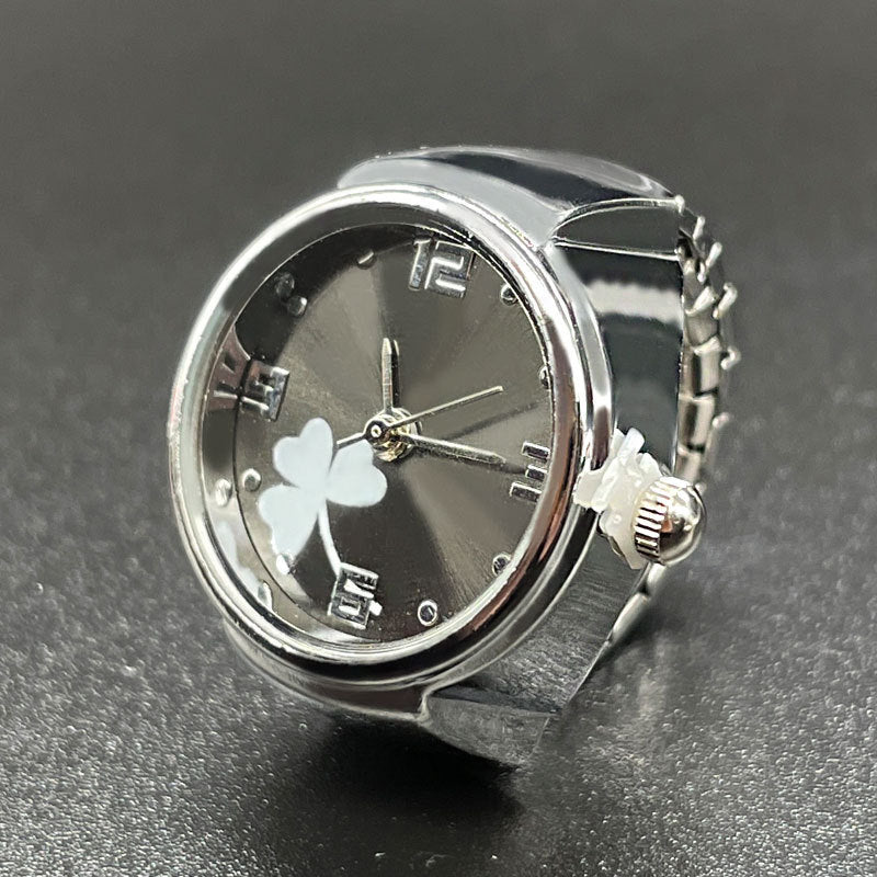 Simple All-match Fashion Women Alloy Shell Ring Watch